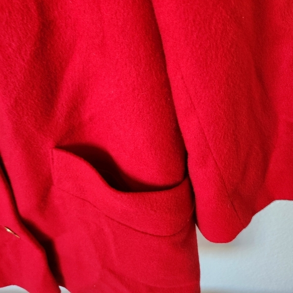 Fleurette Cashmere Coat Women's Size Large Red - Picture 8 of 13